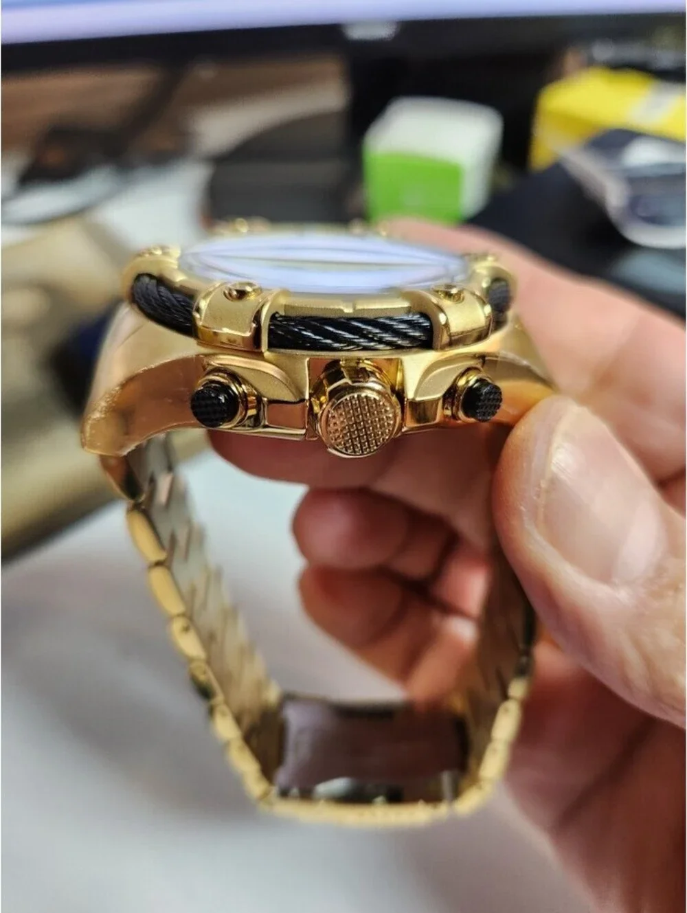 Invicta Bolt Ace Men's Watch - 52mm. Gold (25515)